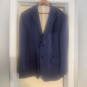 Oscar de la Renta Midnight Blue 2 Button Sport Coat size 44S
